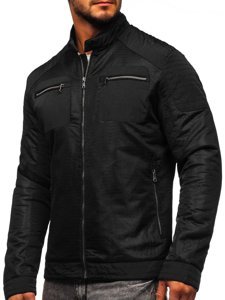 Bolf Herren Übergangsjacke Schwarz 1702