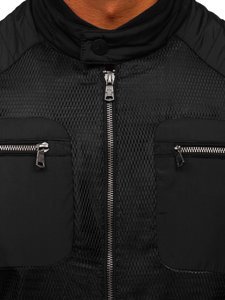 Bolf Herren Übergangsjacke Schwarz 1702