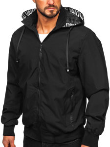 Bolf Herren Übergangsjacke Schwarz  5M3112