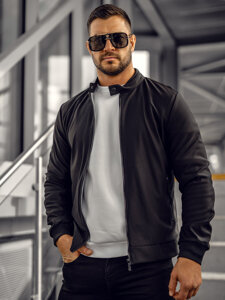 Bolf Herren Übergangsjacke Schwarz EC955