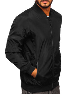 Bolf Herren Übergangsjacke Schwarz-Grau  W3908