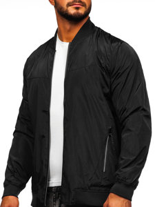 Bolf Herren Übergangsjacke Schwarz-Grau  W3909