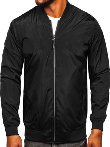 Bolf Herren Übergangsjacke Schwarz-Grau  W3909