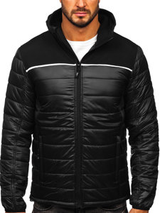 Bolf Herren Übergangsjacke Schwarz  K104