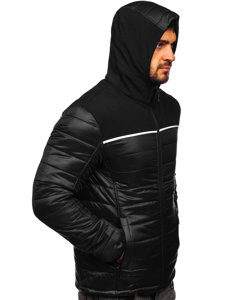 Bolf Herren Übergangsjacke Schwarz  K104