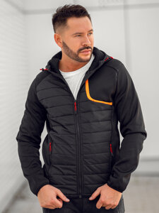 Bolf Herren Übergangsjacke Schwarz  KS2143