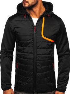 Bolf Herren Übergangsjacke Schwarz  KS2143