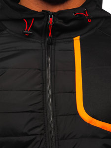 Bolf Herren Übergangsjacke Schwarz  KS2143