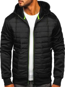 Bolf Herren Übergangsjacke Schwarz  KS2146