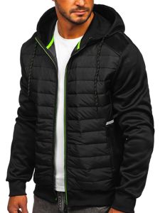 Bolf Herren Übergangsjacke Schwarz  KS2146