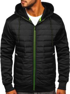 Bolf Herren Übergangsjacke Schwarz  KS2146