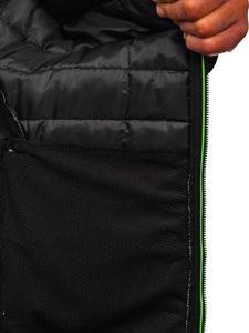 Bolf Herren Übergangsjacke Schwarz  KS2146