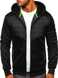 Bolf Herren Übergangsjacke Schwarz  KS2149