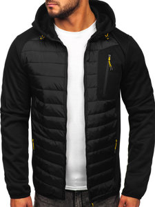 Bolf Herren Übergangsjacke Schwarz  KS2150