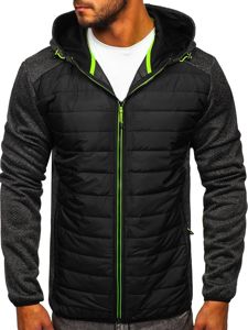 Bolf Herren Übergangsjacke Schwarz  KS2155