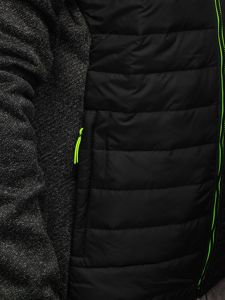 Bolf Herren Übergangsjacke Schwarz  KS2155