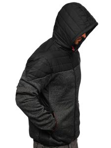 Bolf Herren Übergangsjacke Schwarz  KS2158