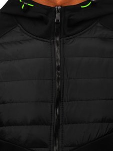 Bolf Herren Übergangsjacke Schwarz  KS2232