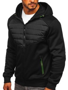 Bolf Herren Übergangsjacke Schwarz  KS2232