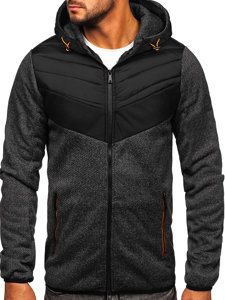 Bolf Herren Übergangsjacke Schwarz-Orange  BKS2153