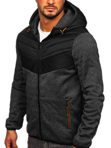 Bolf Herren Übergangsjacke Schwarz-Orange  BKS2153