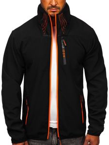 Bolf Herren Übergangsjacke Schwarz Softshell Jacke KS2185