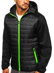 Bolf Herren Übergangsjacke Schwarz  TY12