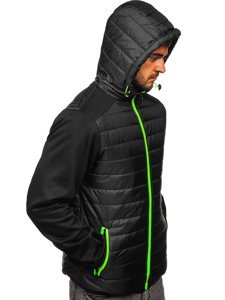 Bolf Herren Übergangsjacke Schwarz  TY12