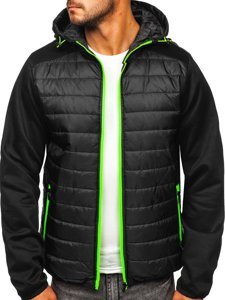 Bolf Herren Übergangsjacke Schwarz  TY12