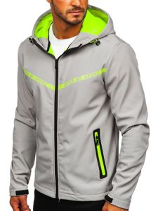 Bolf Herren Übergangsjacke Softshell Jacke Grau  KS2181