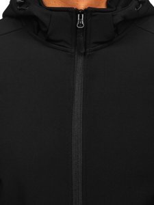 Bolf Herren Übergangsjacke Softshell Jacke Schwarz  HH017