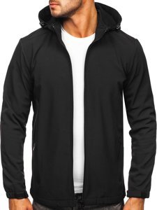 Bolf Herren Übergangsjacke Softshell Jacke Schwarz  HH017