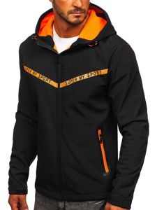 Bolf Herren Übergangsjacke Softshell Jacke Schwarz KS2181