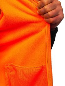 Bolf Herren Übergangsjacke Softshell Jacke Schwarz-Orange  HH017