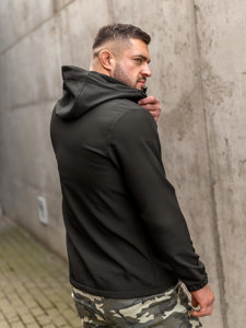 Bolf Herren Übergangsjacke Softshell Schwarz  HH017A