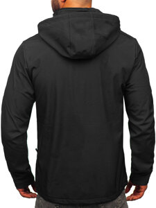 Bolf Herren Übergangsjacke Softshell Schwarzgrau  HSS036