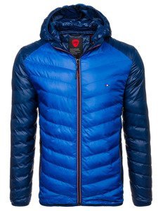 Bolf Herren Übergangsjacke Sport Jacke Blau  1905