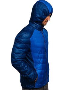 Bolf Herren Übergangsjacke Sport Jacke Blau  1905