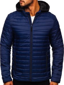 Bolf Herren Übergangsjacke Sport Jacke Dunkelblau  AB031