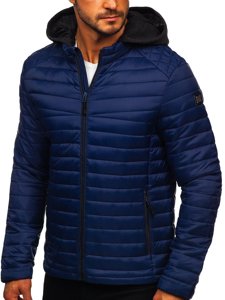 Bolf Herren Übergangsjacke Sport Jacke Dunkelblau  AB031