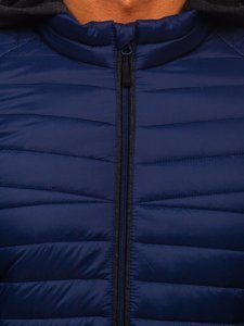 Bolf Herren Übergangsjacke Sport Jacke Dunkelblau  AB031