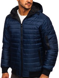 Bolf Herren Übergangsjacke Sport Jacke Dunkelblau MY13M