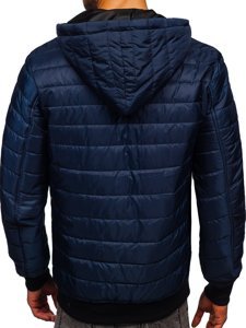 Bolf Herren Übergangsjacke Sport Jacke Dunkelblau MY13M