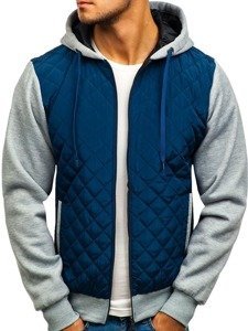 Bolf Herren Übergangsjacke Sport Jacke Dunkelblau  a91