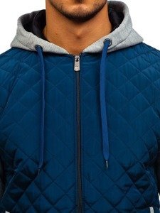 Bolf Herren Übergangsjacke Sport Jacke Dunkelblau  a91