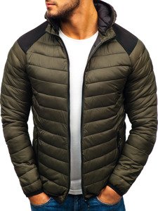 Bolf Herren Übergangsjacke Sport Jacke Grün  LY1003