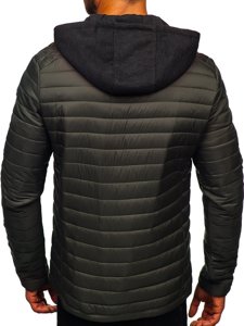 Bolf Herren Übergangsjacke Sport Jacke Khaki  AB031