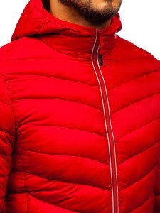 Bolf Herren Übergangsjacke Sport Jacke Rot  LY1016