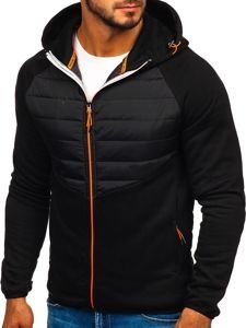 Bolf Herren Übergangsjacke Sport Jacke Schwarz  KS1885