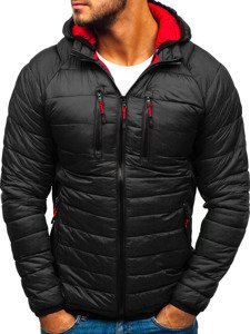 Bolf Herren Übergangsjacke Sport Jacke Schwarz  LY1019